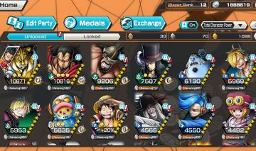 Continha com novo Lucci + 2 ex, ótima pra start, one piece bounty rush