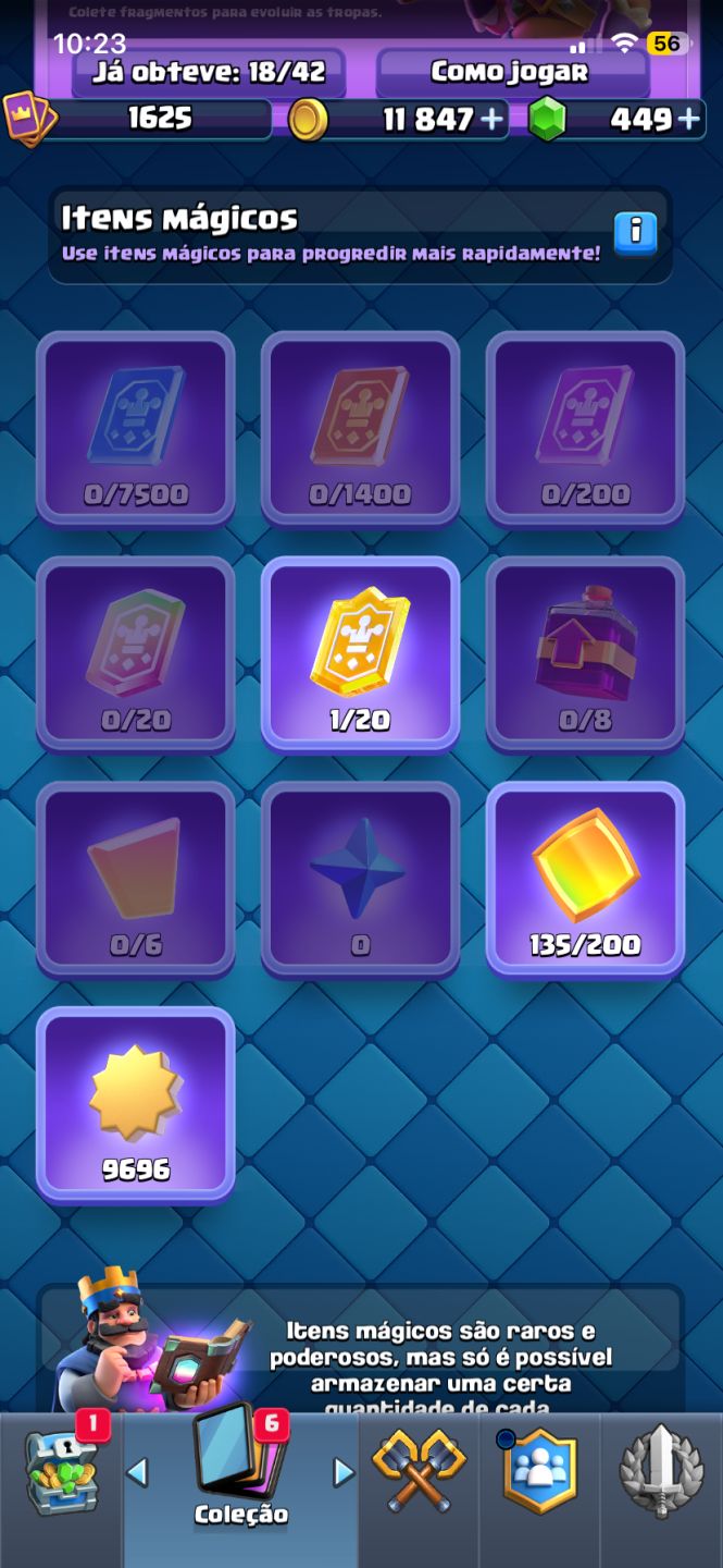 Conta clash royale 12K TROFÉUS - 122/122 cartas - Porco Real evo MAX