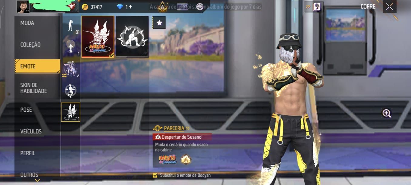 Conta de ff prime 6 muito gemada, com muitas coisas.