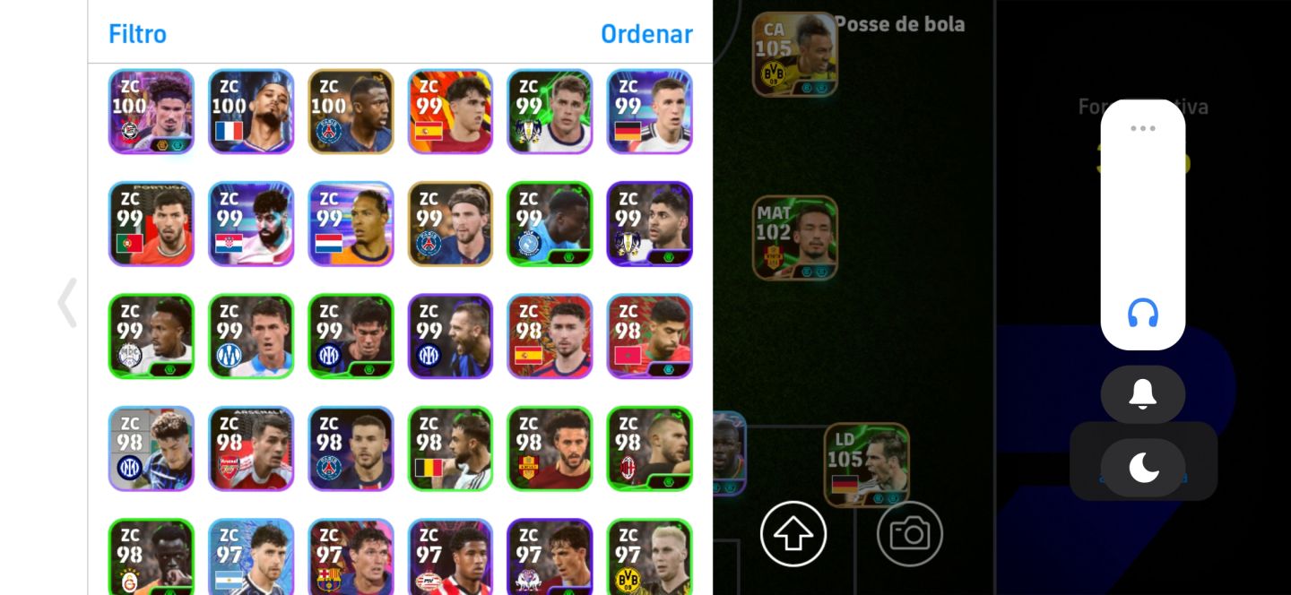 CONTA EFOOTBALL 3216 FORÇA - 107 SUAREZ + LENDAS 105+ MUITO FORTE