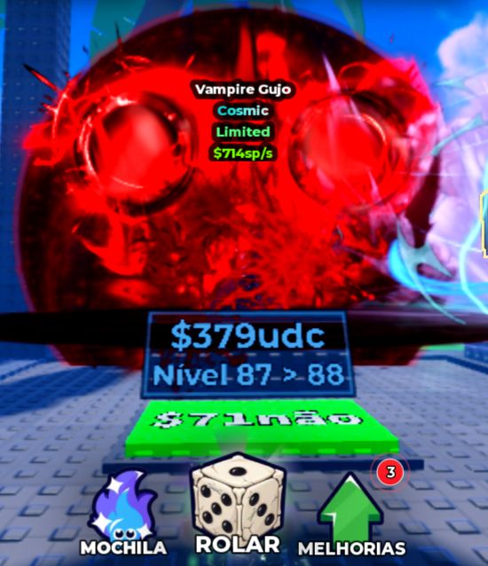Anime Dice | Vampire Gujo Cosmic Limited 714 SP/s | Nível 87 | Raro