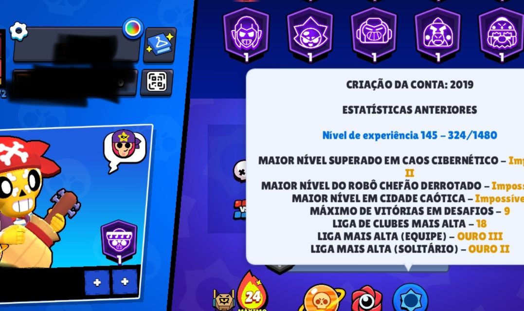 CONTA DE BRAWL STARS DE (2019) , (O PREÇO PODE SER Negociável))