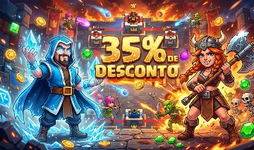 CONTAS DE CLASH ROYALE (35% OFF!!!)