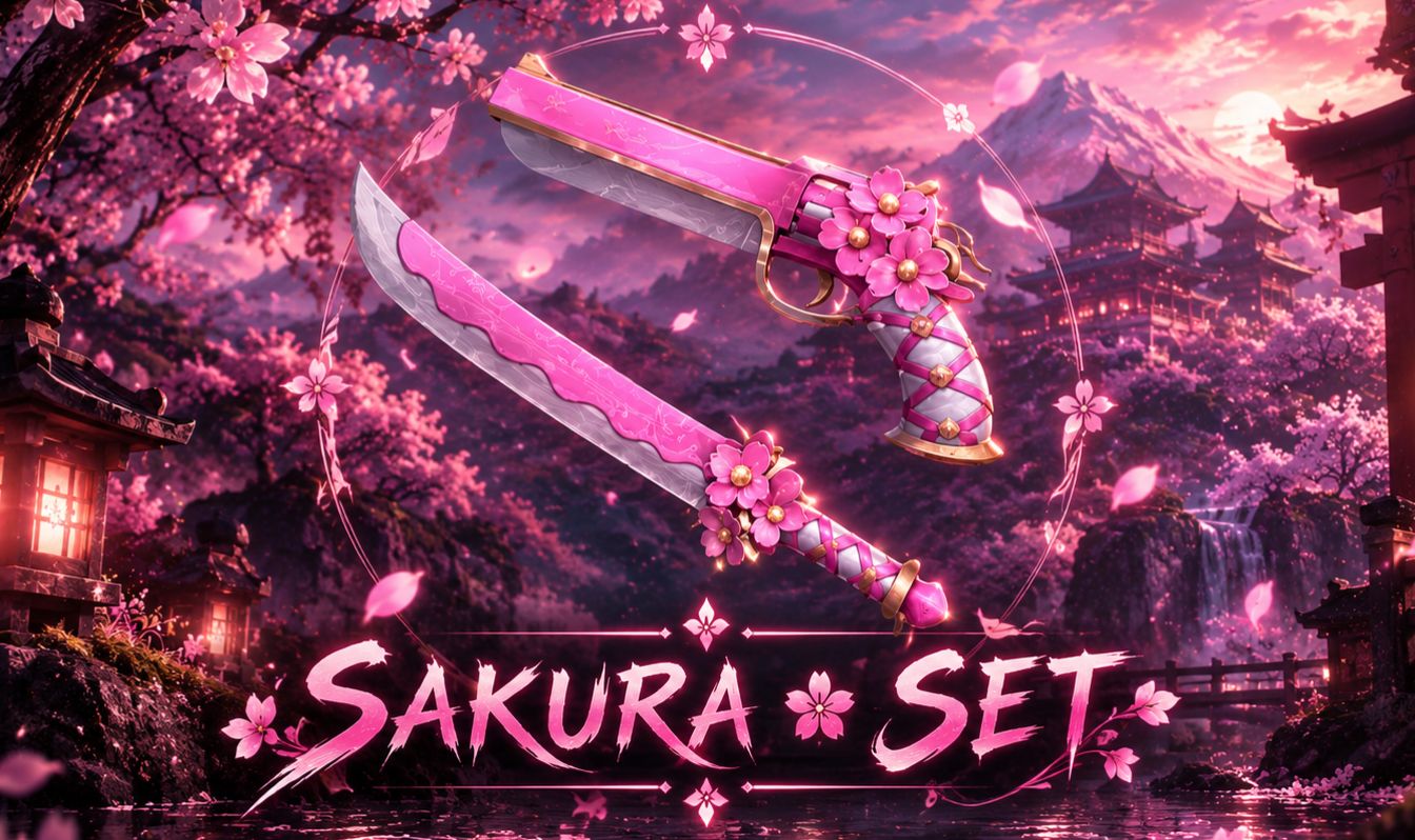 SAKURA SET | CONJUNTO SAKURA | ITENS | GODLY | MM2 | MURDER MYSTERY 2 | MISTERY