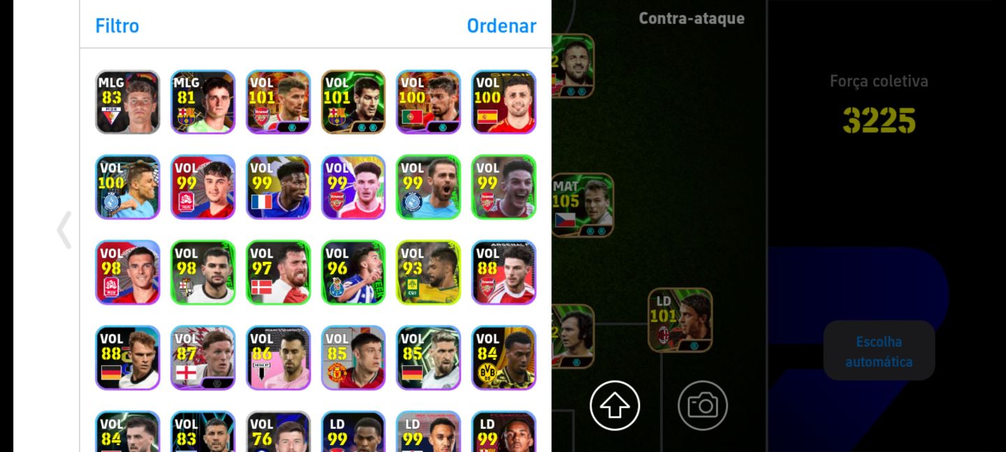 Conta eFootball Top Tier | Força 3225 | CR7 107 + Kane 107 + Casillas 105