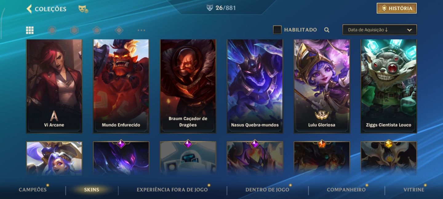 Conta Wild Rift Grão Mestre