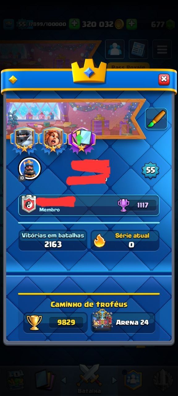 PROMOÇÃO - CONTA DE CLASH ROYALE (8 evoluções e 3 heróis) + 9800 TROFÉUS