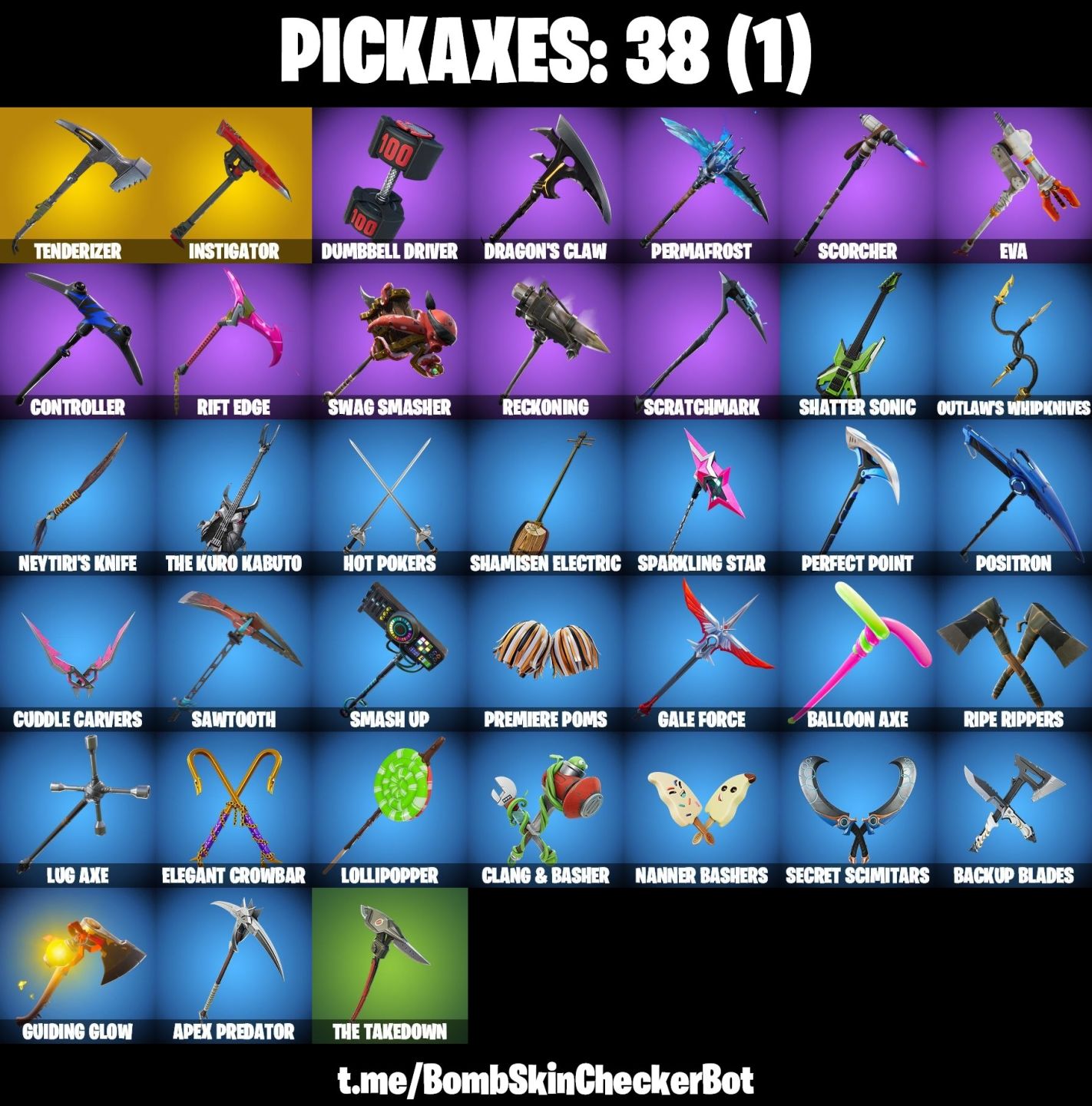 CONTA FORTNITE COM ATEMPORAL MAX 5, THE ACE , TAKE THE L, HAVOC & 40 SKINS OLDS