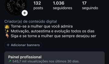 Conta de Instagram Motivação Feminina | 1 Mil Seguidores | Alto Engajamento |