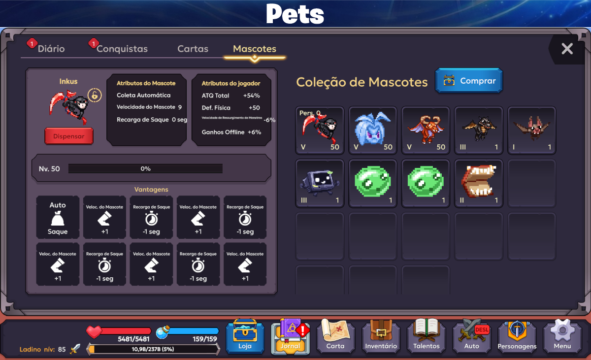 EVITANIA ONLINE MUITOS DIAMANTES-ITENS-GOLD