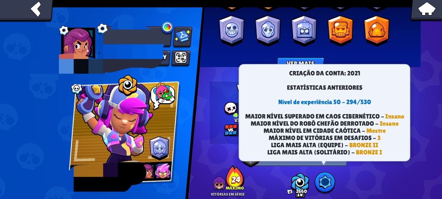 Brawl Stars 12.135 Troféus | Shelly Princesa + Ash Ninja Original + Skins Raras
