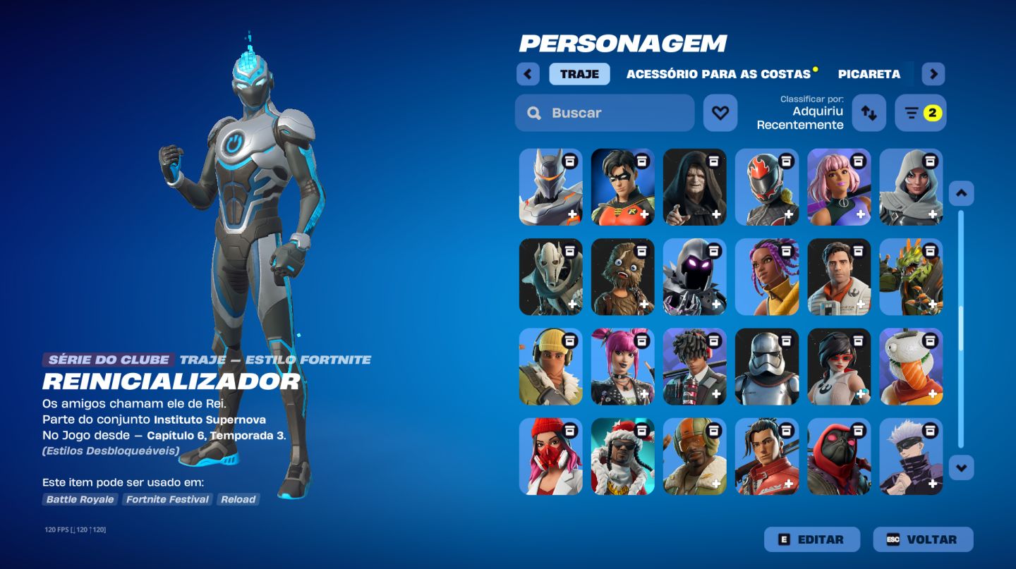 CONTA FORTNITE RARA COM TRAVIS SCOTT + SKINS TRYHARDS | SKINS EXCLUSIVAS!