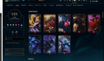 Conta rara com Skins lendárias