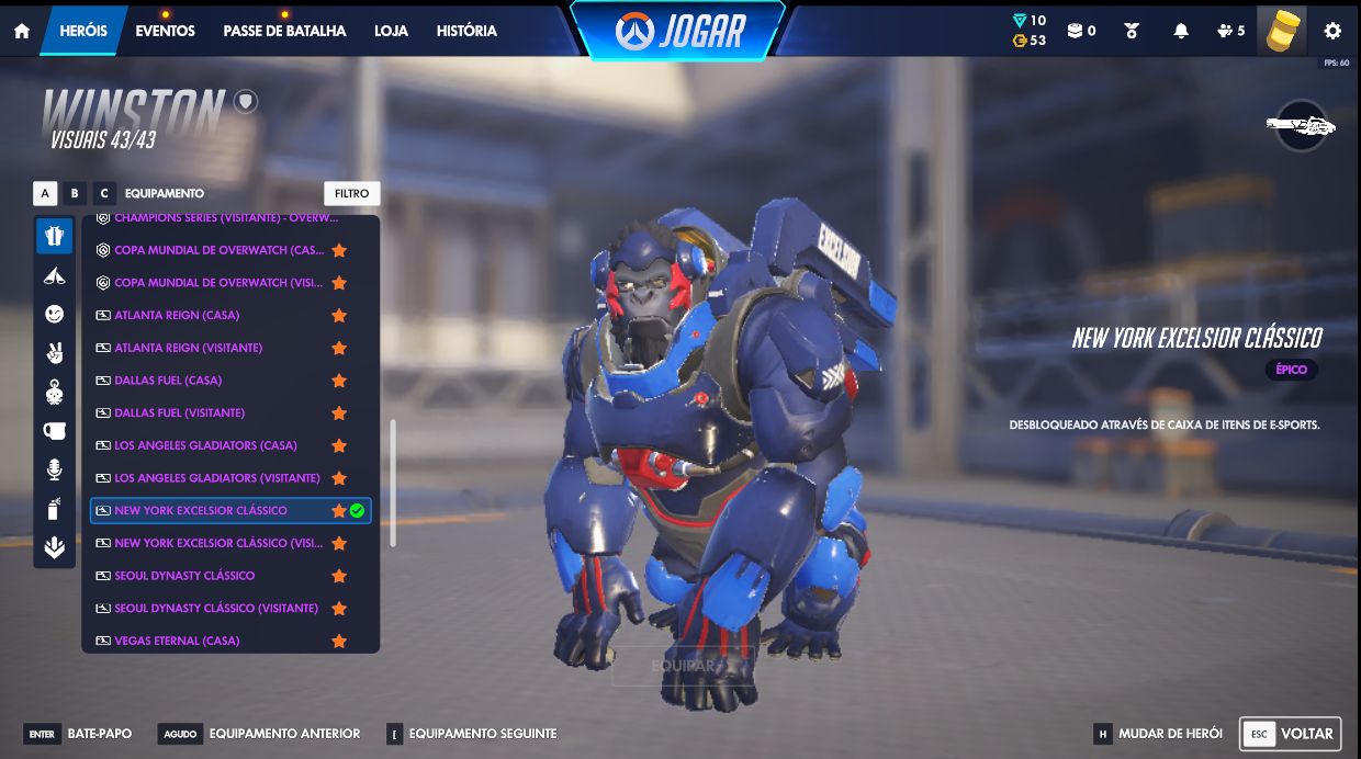 Conta antiga com muita skin pick elo CHAMP 4 de tank