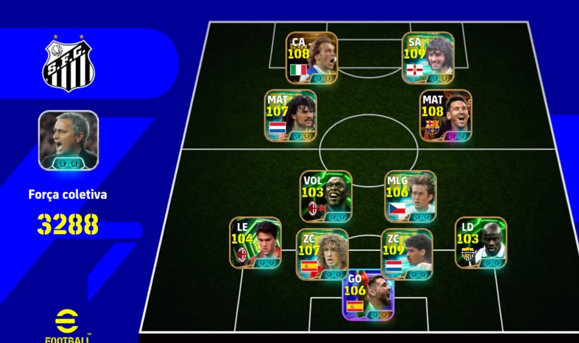 Conta de Efootball TOP PARA DESTRUIR NA RANKED