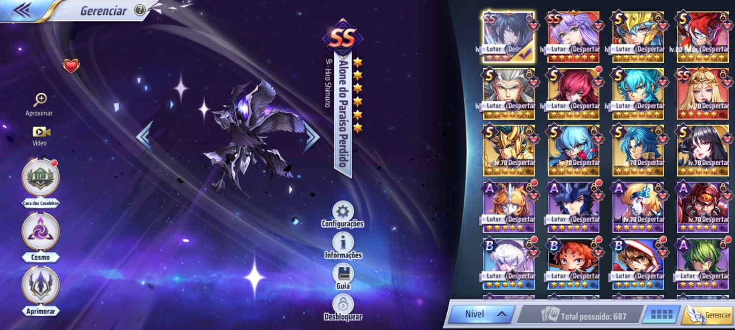 CONTA SAINT SEIYA NO 150