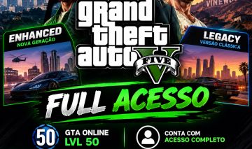 CONTA ROCKSTAR COM GTA 5 - ONLINE E FULL ACESSO [MENOR PREÇO E ENTREGA RÁPIDA]