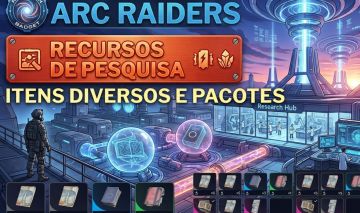 ARC RAIDERS PONTOS DE PESQUISAS E RECURSOS