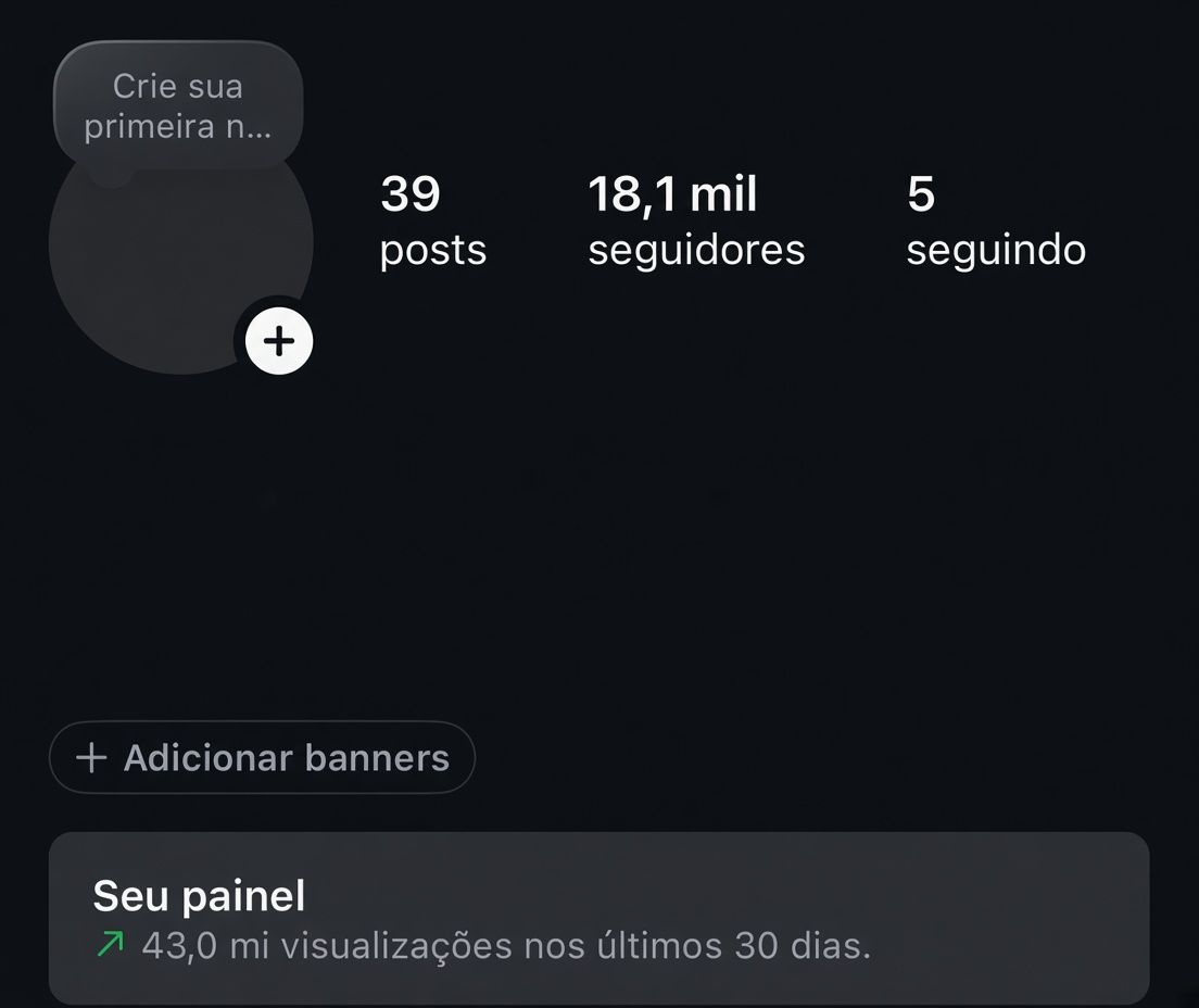 Instagram 18K Seguidores | 43M de Visualizações em 30 Dias