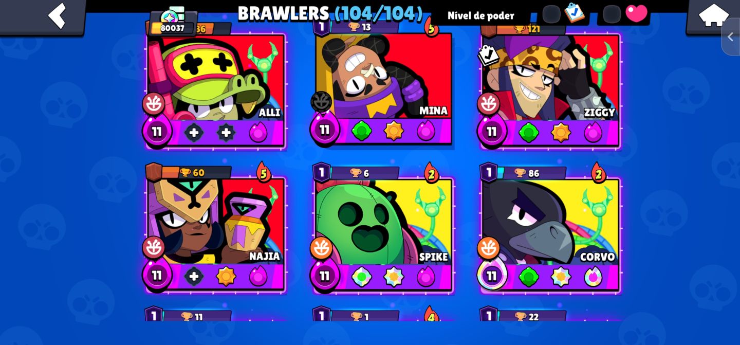 Conta Brawl nivel competitivo