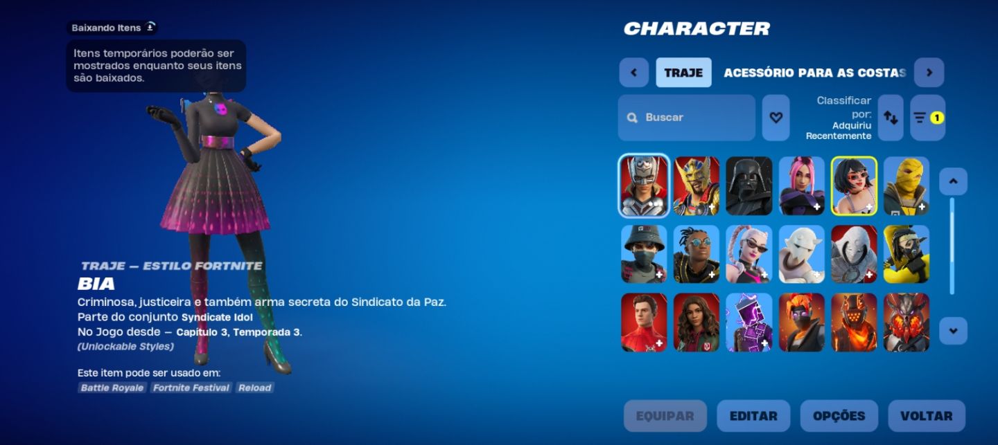 Fortinite Conta com skins raras