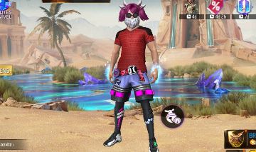 CONTA FREEFIRE COM CABELO MANDELA, BARBINHA, PUNHO, COBRA E MP40 COBRA E MUITO+