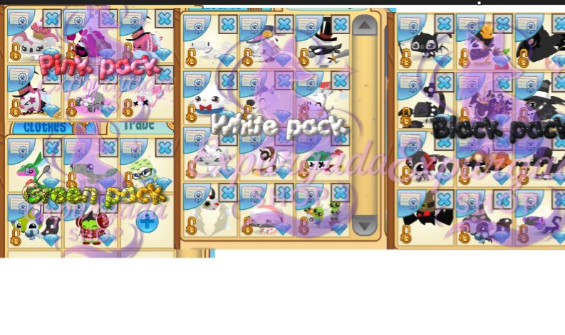 Packs de mascotes Animal jam AJ Classic