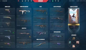 Conta Valorant com varias skins (MAIS DE 1.700 GASTOS NA CONTA)
