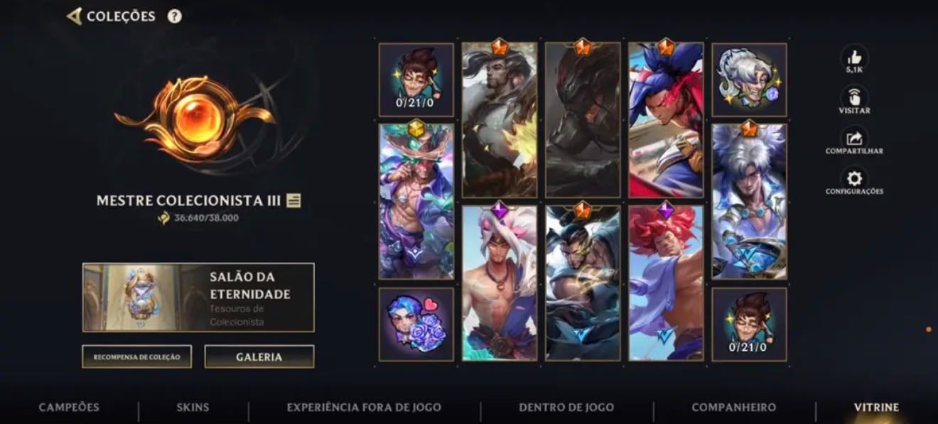 Conta Premium 178 Skins main yasuo