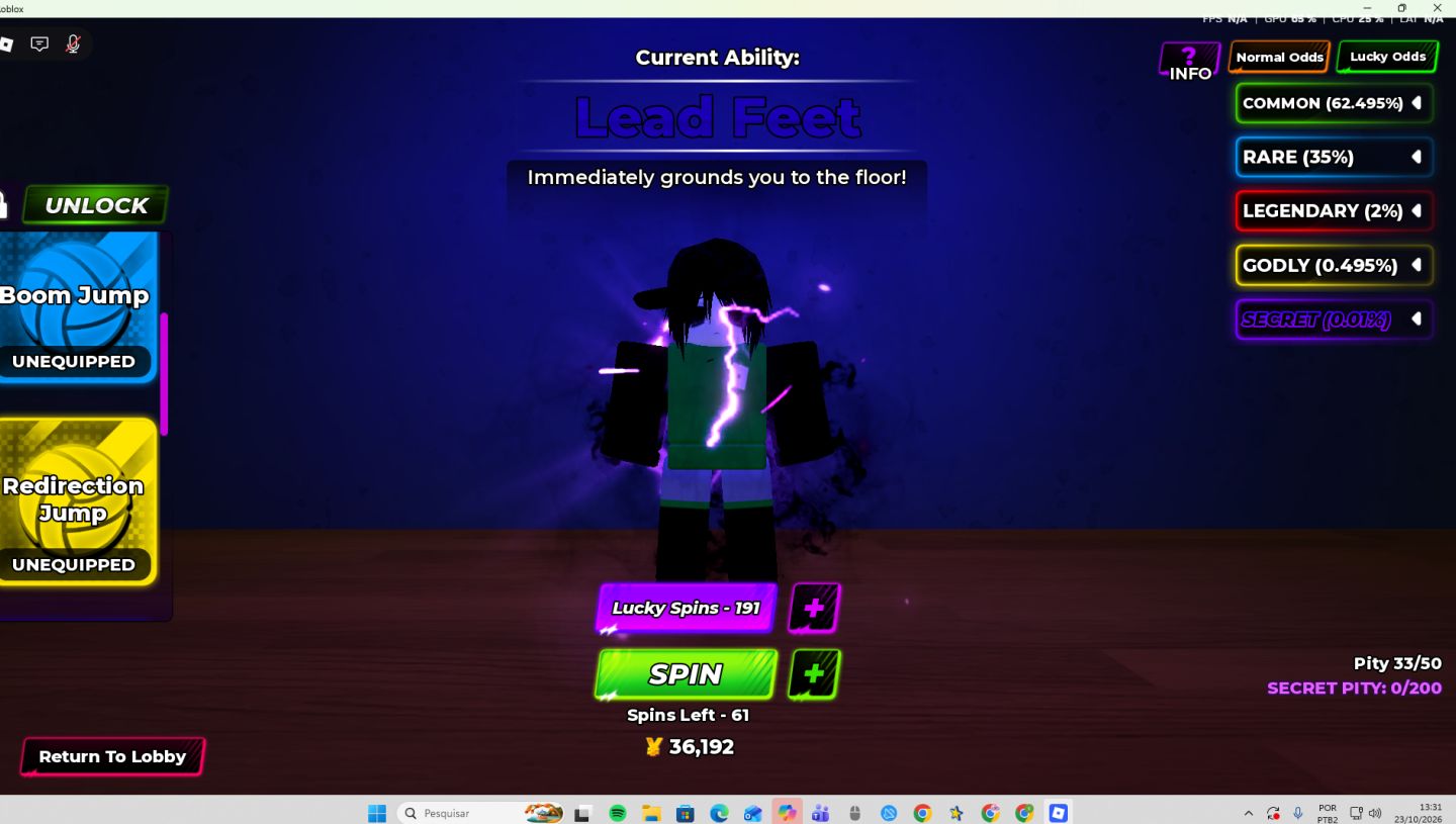 CONTA VOLLEYBALL LEGENDS ROBLOX