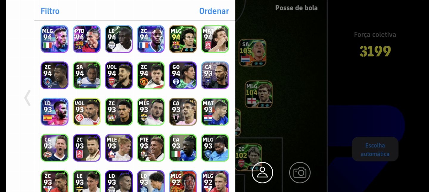 Conta de efootball com COM CR7 NUER 107 2 BLITZZ