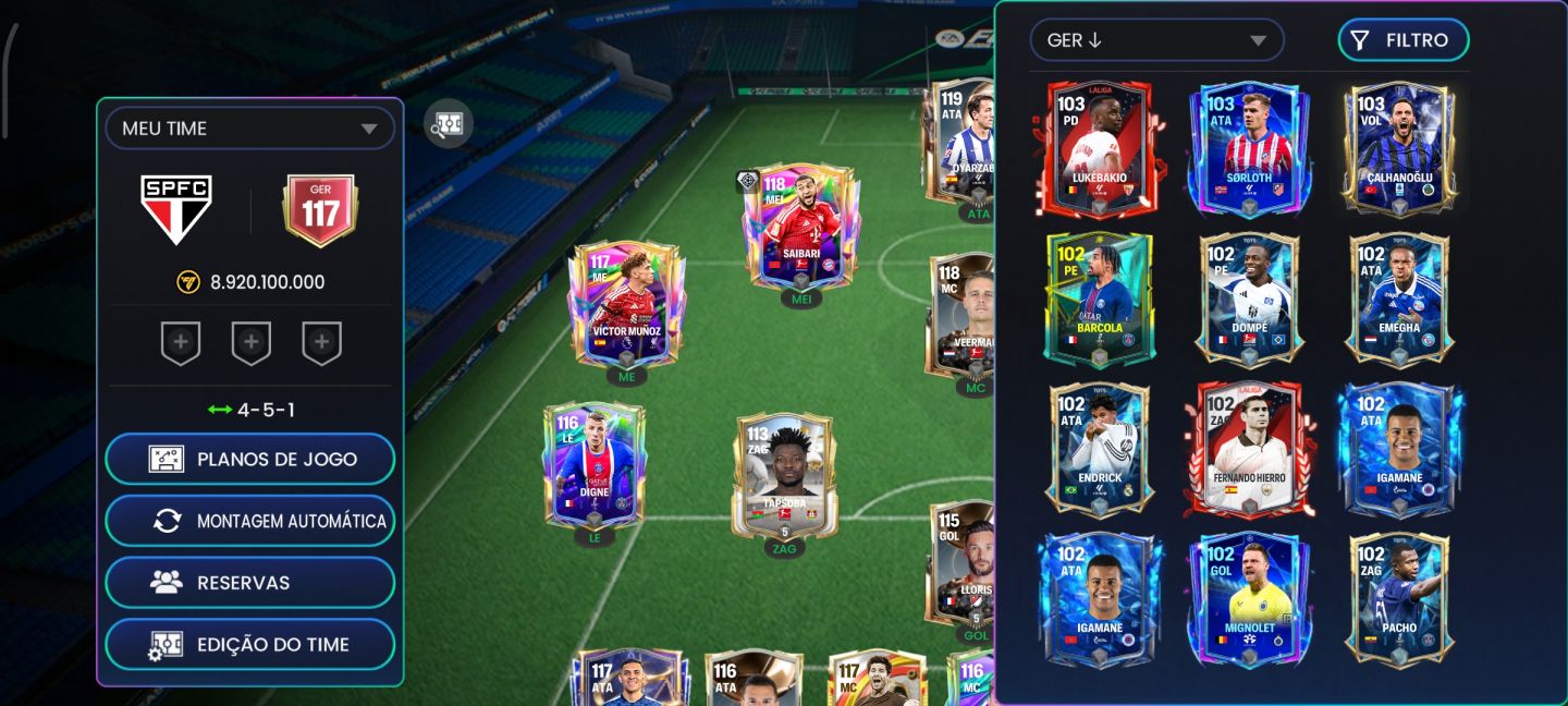 CONTA EA FC ANTIGA COM MUITAS GEMAS