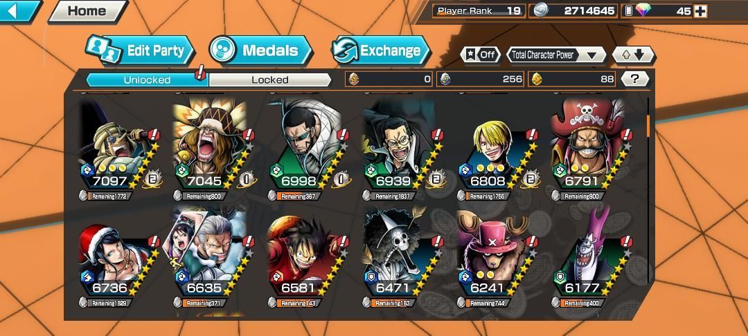 Conta de one piece bouty rush com 3 EX