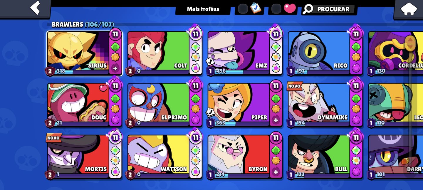 BRAWL STARS | 71K TROFÉUS | 10K+ VITÓRIAS 3X3 | 3.9K COMBATE | SKINS RARAS