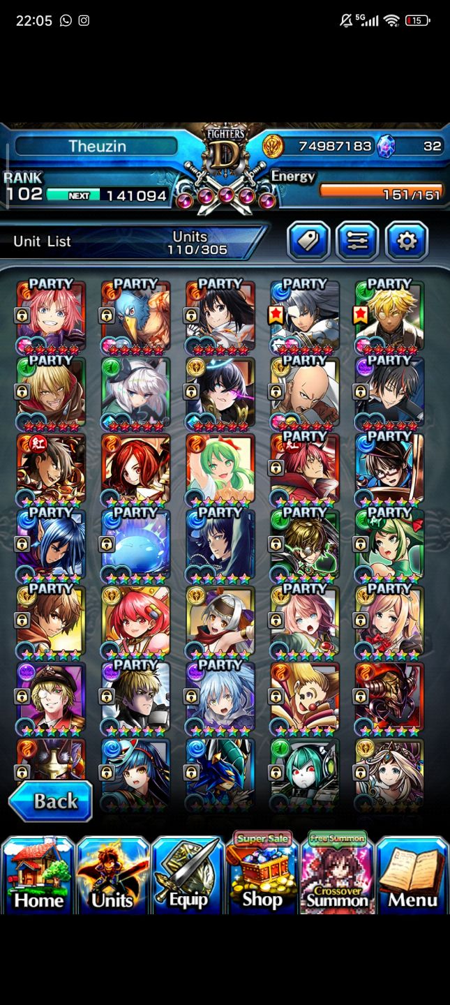 Conta boa pra iniciar no grand summoners