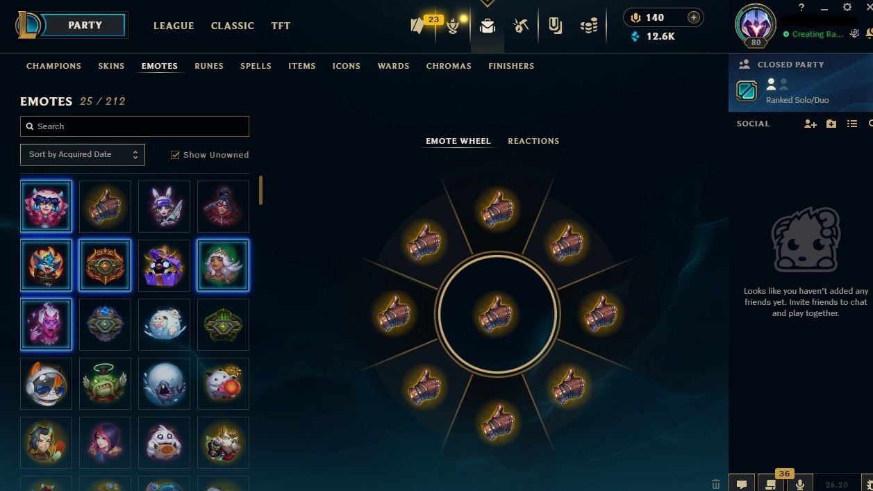 Conta MESTRE EX CHALLENGER