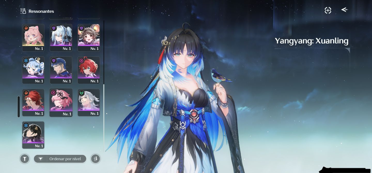 Conta wuthering waves Yangyang s4 com assinatura Lynae+assinatur suisui
