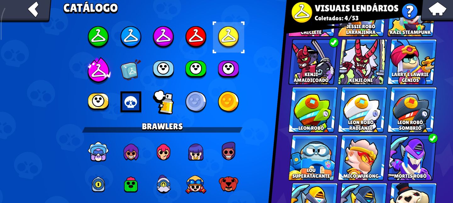 CONTA BRAWL STARS COM 54K TROFÉUS/96 BRAWLERS/ 24 LVL 11/ TROCA DE NOME GRÁTIS