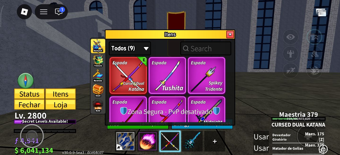 Conta de blox fruit level 2800