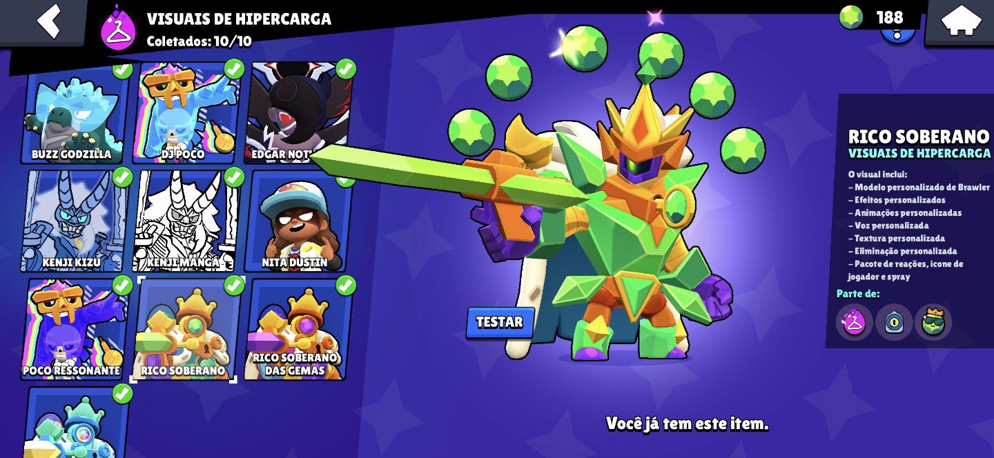 Conta de brawl stars PREÇO NEGOCIÁVEL