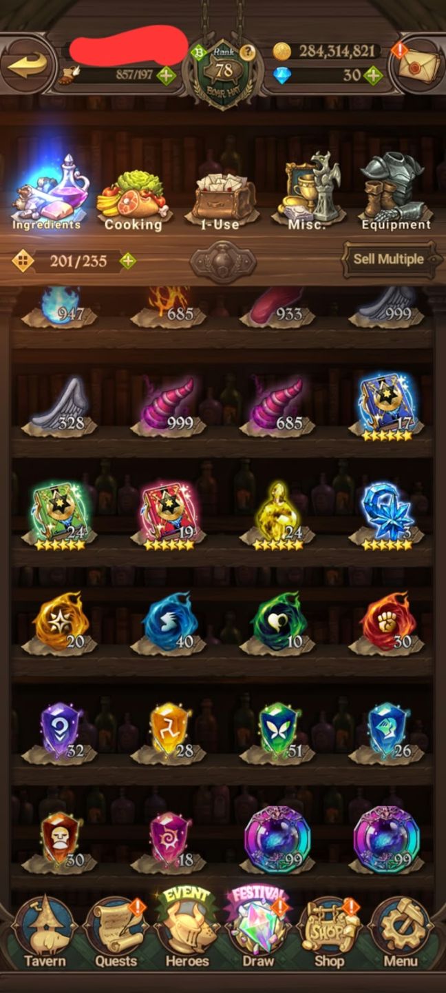 Conta 7DS Grand Cross com Gawain - Odin - Freyr LR