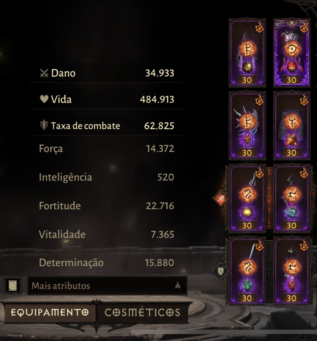 Conta Diablo immortal 2700 ressonância