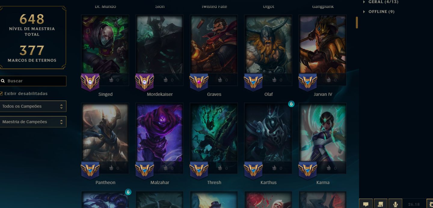CONTA LOL 2016 DONO ÚNICO | ESMERALDA | 145 SKINS | 4 ULTIMATES | TODOS CAMPEÕES