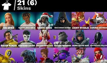 CONTA FORTNITE COM ICE SPICE, JUICE WRLD, MEOW GOLD 21 SKINS