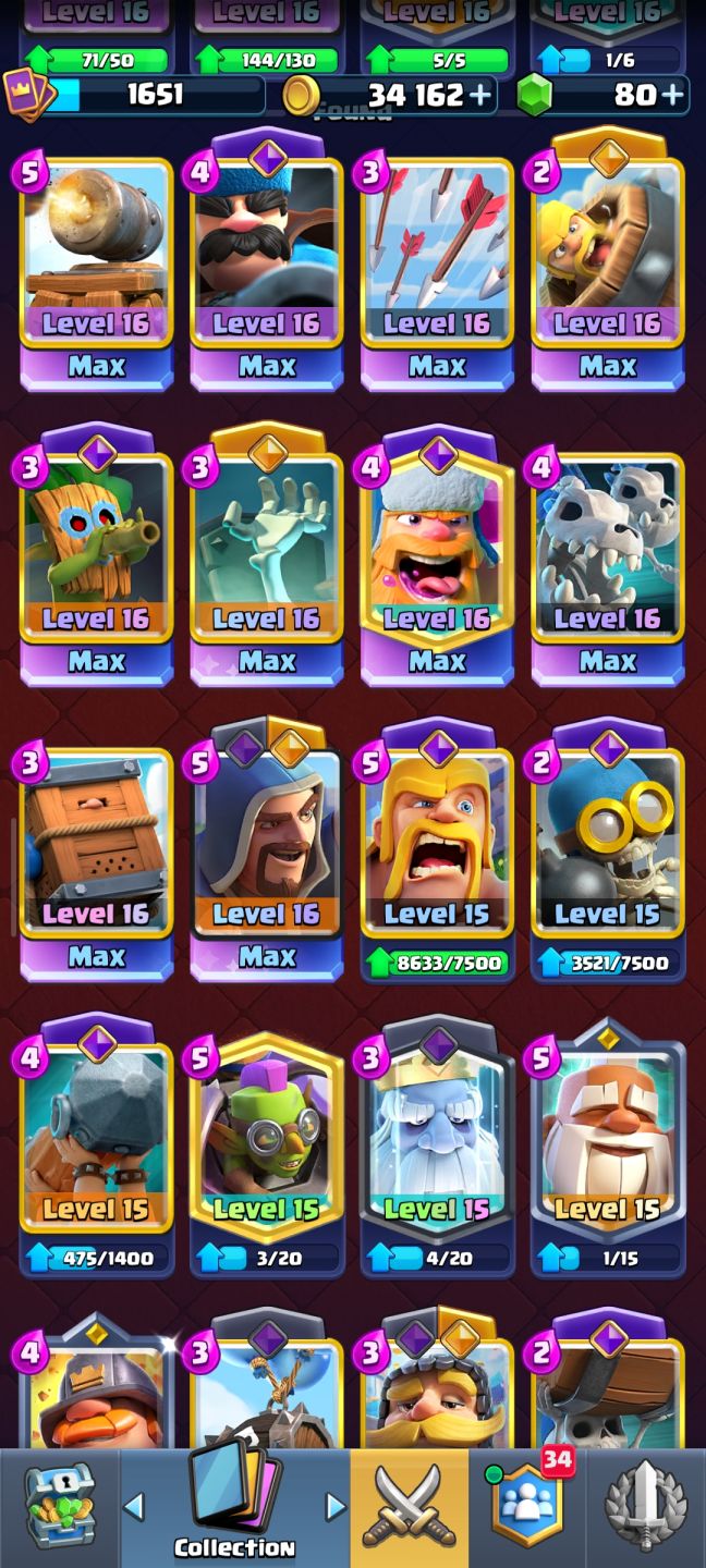 Conta clash royale level máximo!