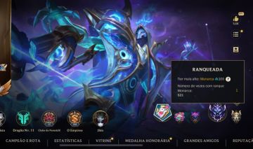 Conta ex monarca, main Jhin (253 skins)