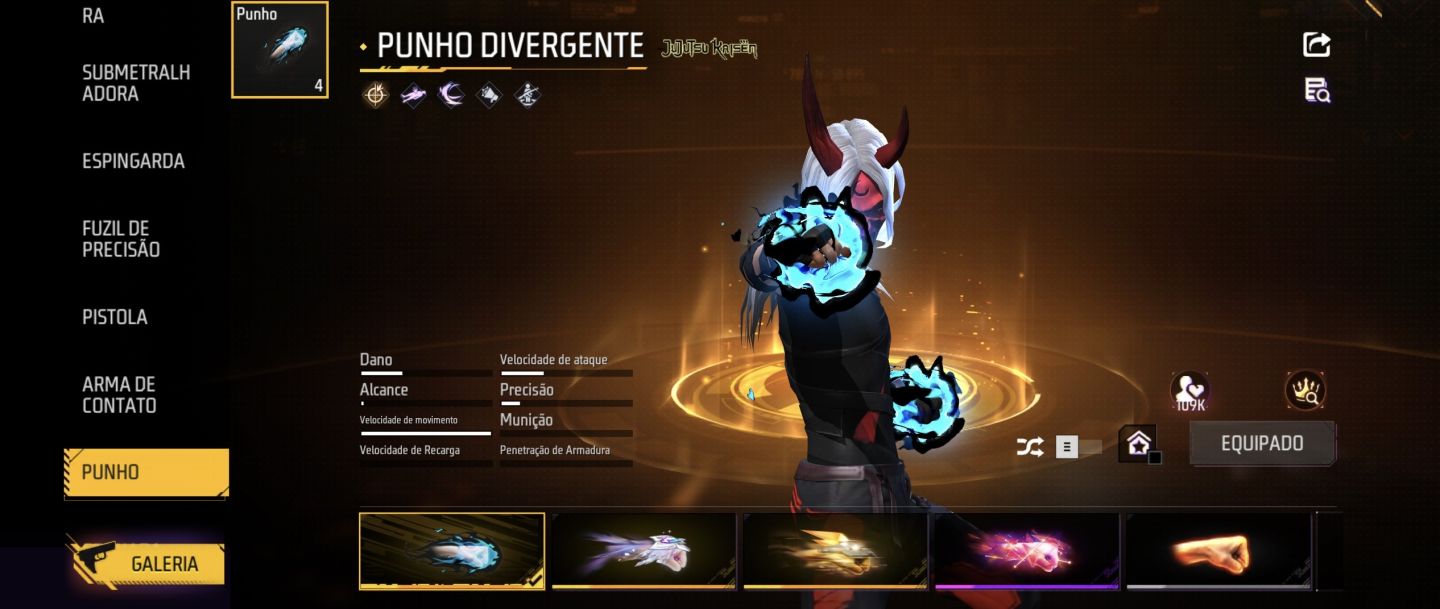 Aberto a Negociação! Conta Free Fire Prime 8, Passes 6,7,8,9,10, Full Angelical