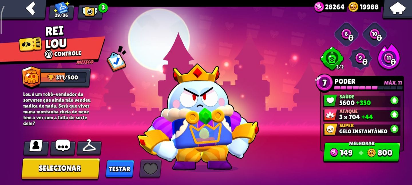 Conta Brawl Stars 49K+ | 57 Hipercargas| 281 Skins Quase Completa|Passes Antigos