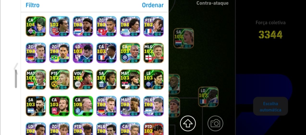 CONTA DE EFOOTBALL 3344 DE FORÇA!