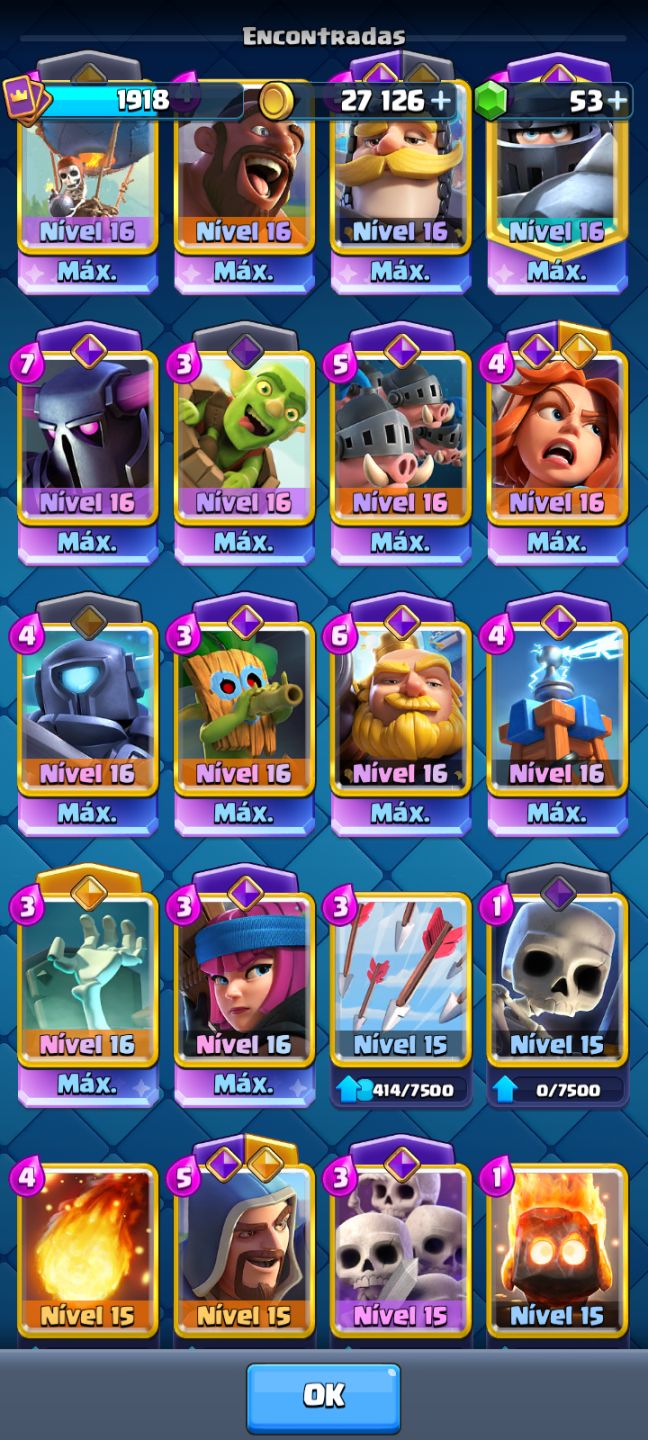 Conta de Clash Royale com 13k
